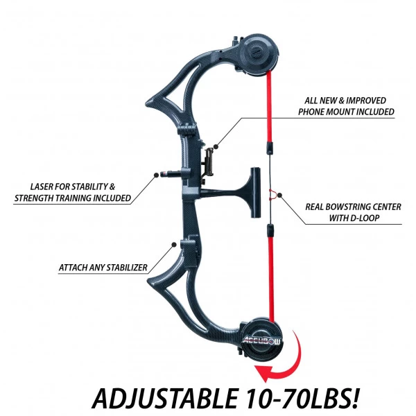 ACCUBOW - Simulateur De Tir 2.0 Finition Carbone 1 ACCUBOW - Simulateur De Tir 2.0 Finition Carbone