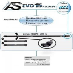 ARC SYSTEME - Ensemble FIX EVO15 RECURVE - T22