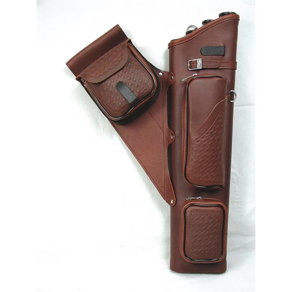 NEET Carquois De Hanche NT-2300 Cuir Basket-Weave Burgundy 1 NEET Carquois De Hanche NT-2300 Cuir Basket-Weave Burgundy